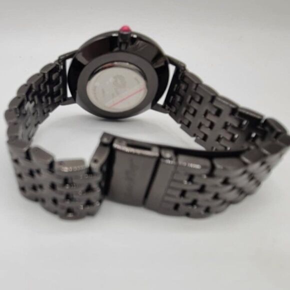 Betsey Johnson Love Betsey Watch Working!  Gun Metal Band New In Box! main image 2